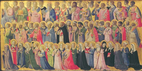 Les précurseurs du Christ avec saints et martyrs, 1423-24